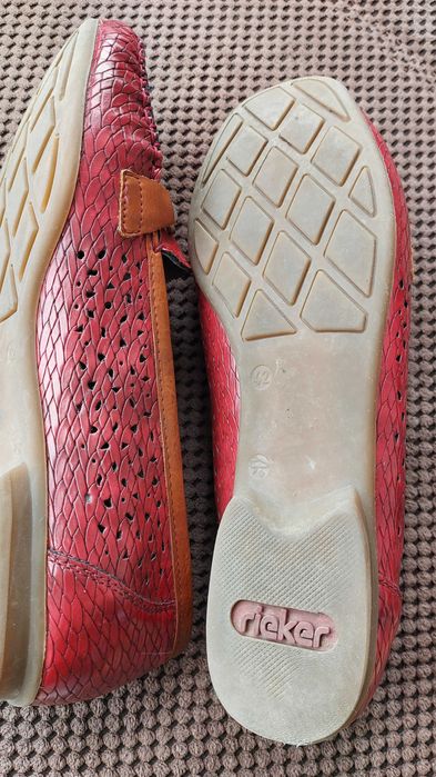 Mokasyny r. 42, damskie, skórzane, Rieker