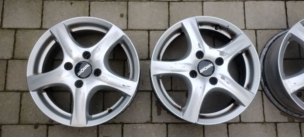 Felgi aluminiowe 15 4x108 Citroen Peugeot plus śruby