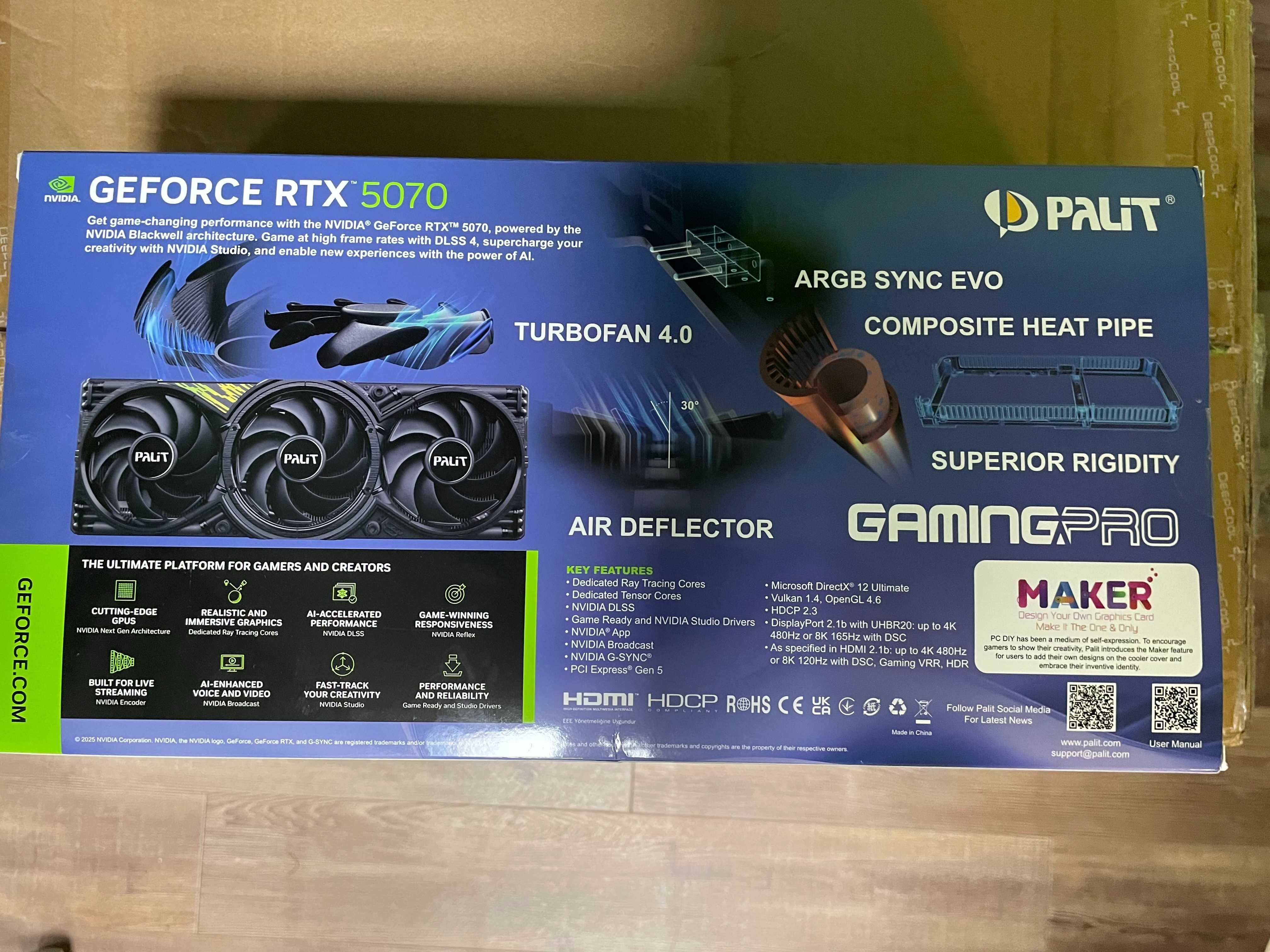 Placa Grafica Palit GeForce RTX 5070 12 Go