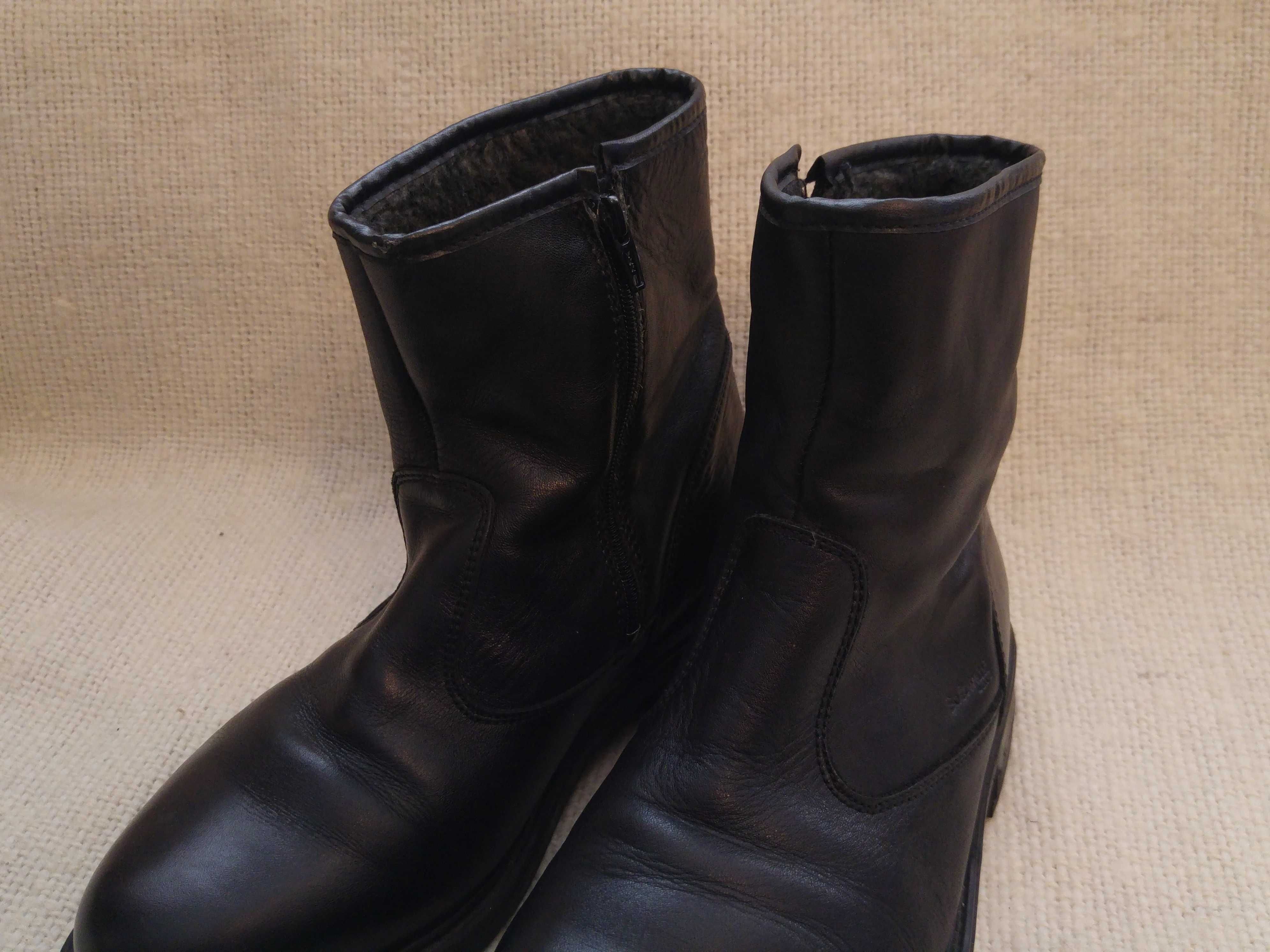 Buty, kozaki skórzane męskie ocieplane