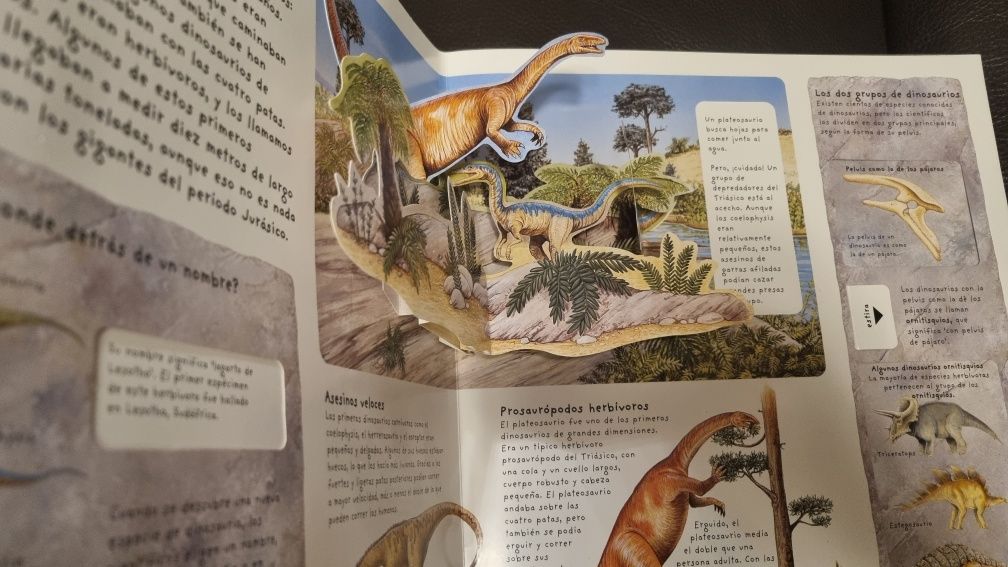 Livro Dinossauros desdobrável