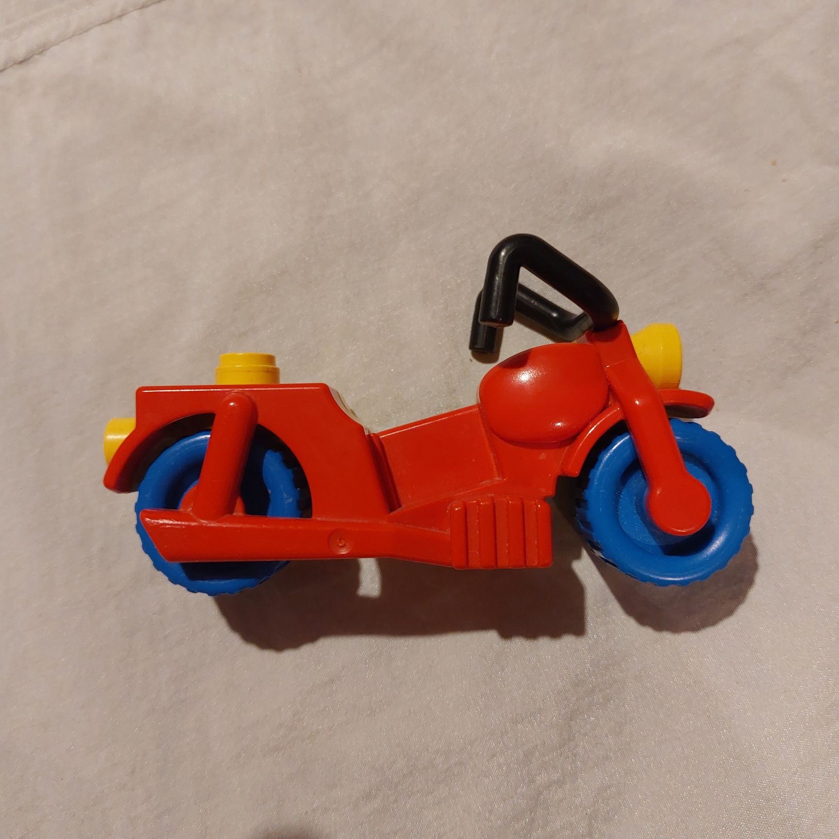 Klocki Lego Duplo motocykl żółto czerwony unikat