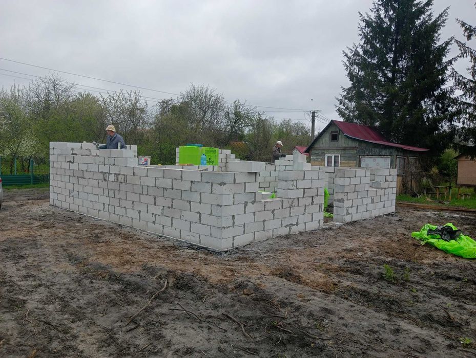 Каменщики, кладка кирпича , газоблока, шлакоблока строительство домов