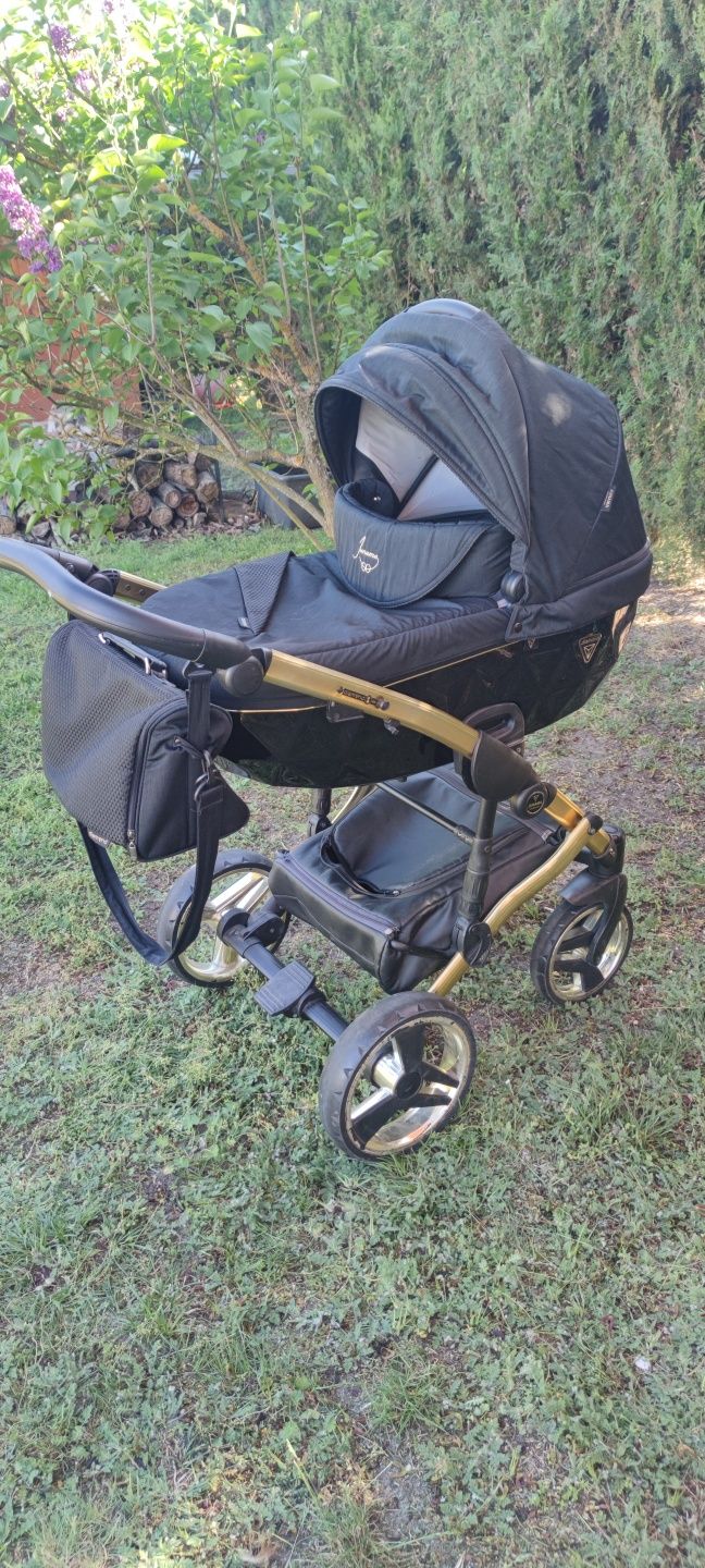 Wózek dziecięcy 4w1 Junama Diamond z bazą ISOFIX