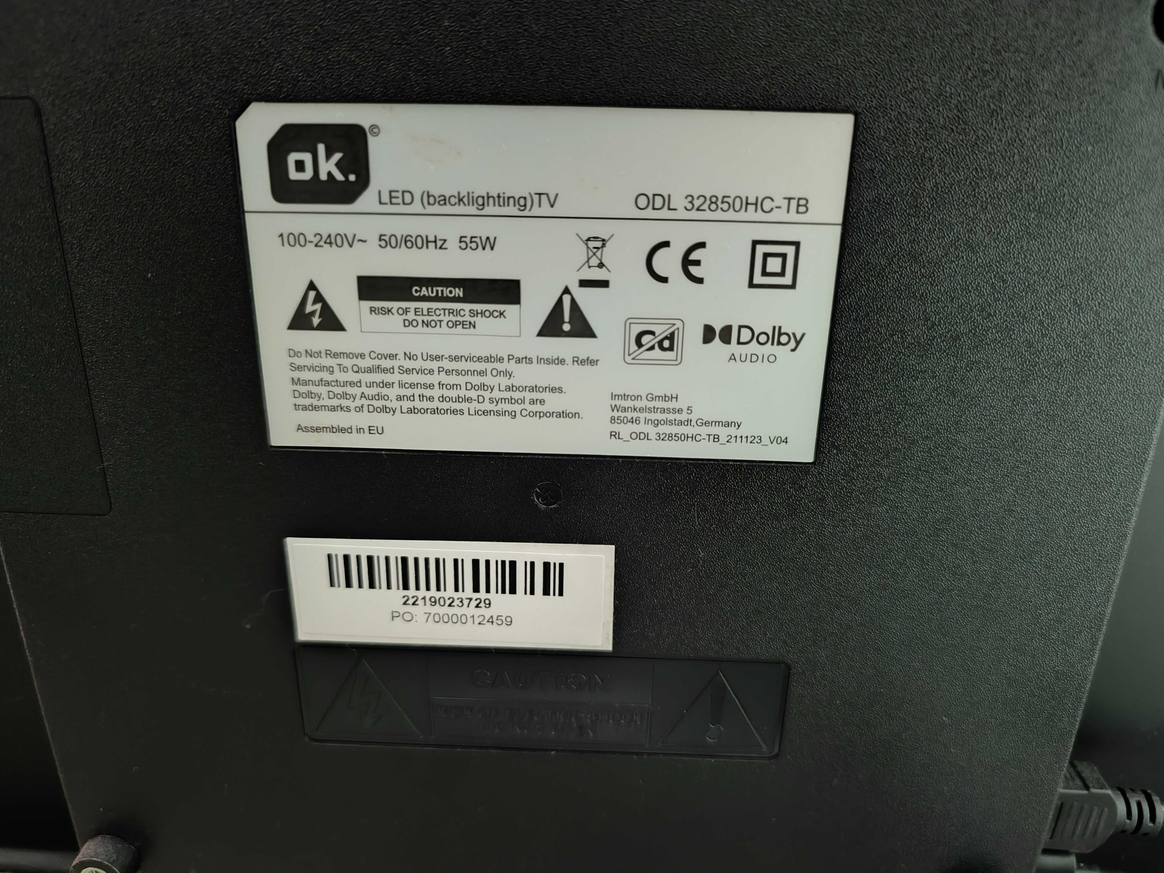 Telewizor LED 32" ODL 32850HC-TB