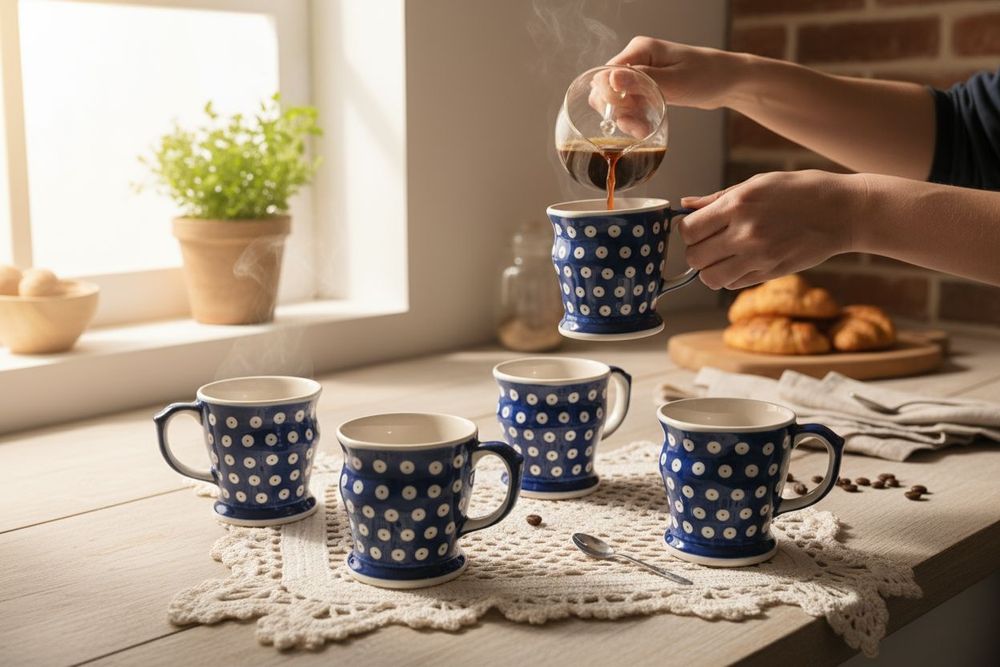 Kubeczki poj 280ml.. kpl.4sztuki. Ceramika Bolesławiec