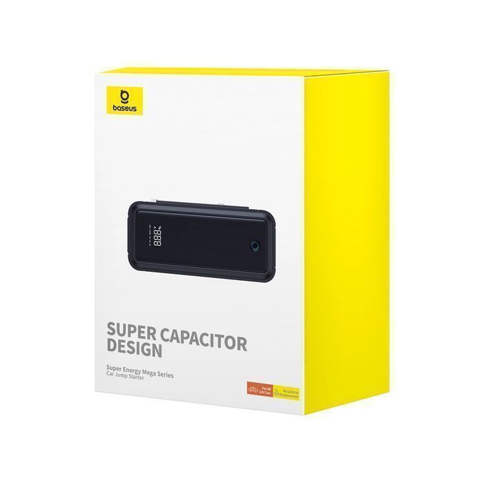Jump starter z superkondensatorem Baseus 3000A 12V USB-C / EC8 / DC