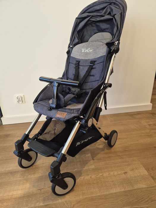 Spacerówka K2Go - kompaktowa, tylko 6,5 kg! Kolor granatowo-szary