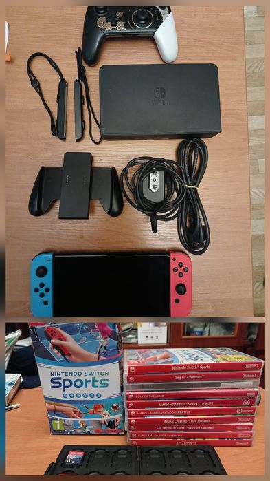 Консоль Nintendo Switch OLED Model HEG-001 64GB Blue Red