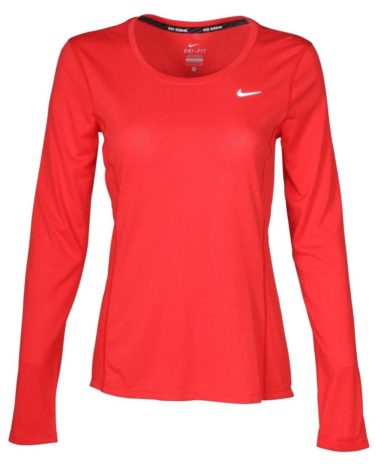 Nike Running Dri-Fit pomarańczowa bluzka sportowa