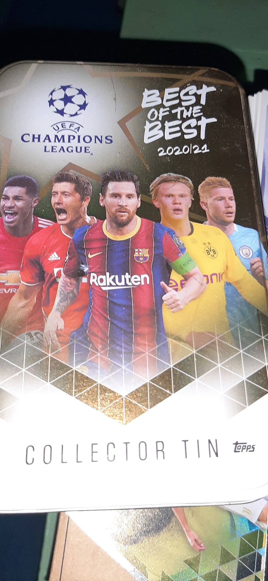 100 cartas enormes/cromos topps best of the best champions league 2020