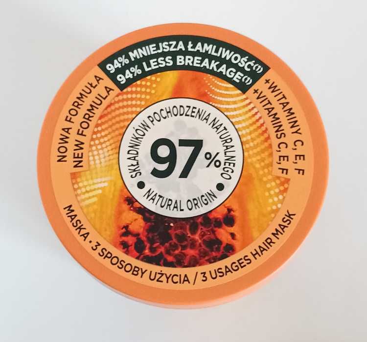 Garnier Fructis Papaya Hair Food Maska do włosów zniszczonych