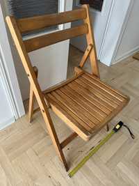 Krzesło drewniane składane turystyczne działkowe