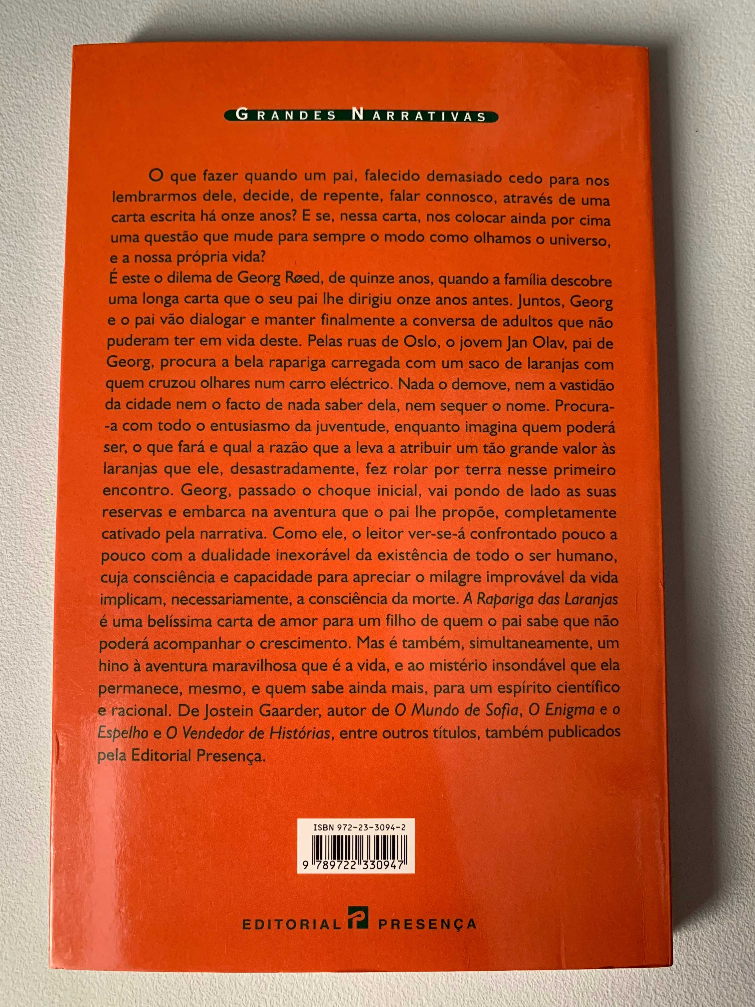 A Rapariga das Laranjas, de Jostein Gaarder