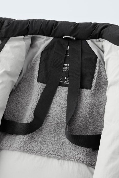 ZARA 92,98,104,110,116 натуральний зимовий пуховик куртка