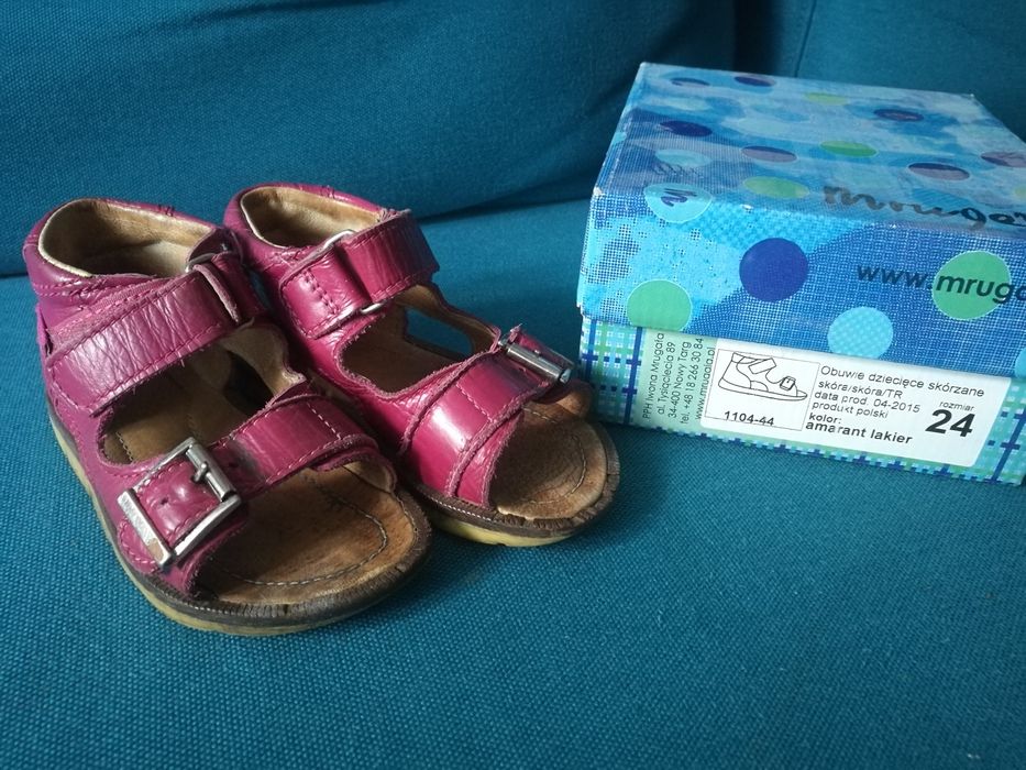 Sandały Mrugała 24 skóra