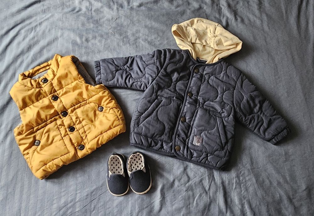 Ubranka dla chłopca r 74  jesienno wiosenne  stan bd