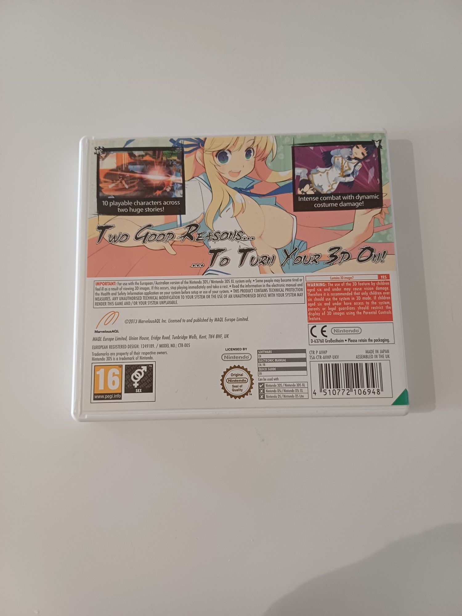 Senran Kagura Burst Nintendo 3DS angielska