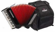 Akordeon klawiszowy HOHNER Bravo III 80 basów czarny + akcesoria NOWY
