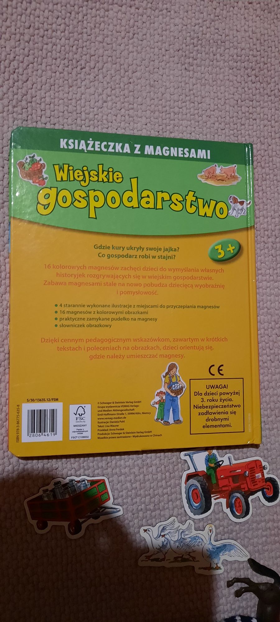 Książeczka z magnesami plus zwierzątka gospodarskie