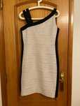 Vestido elástico assimétrico