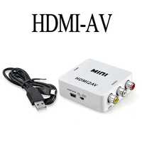 Переходник-конвертер HDMI - AV RCA тюльпан av 001, для передачи видио