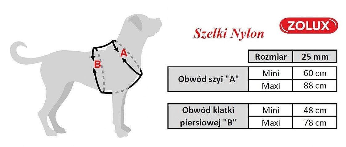 Zolux Szelki Guard spacerowe regulowane Xl 25mm