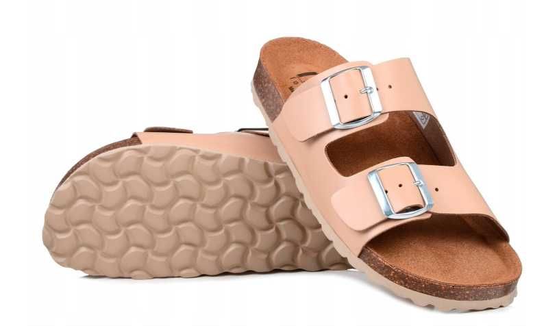 Klapki ortopedyczne damskie skórzane profilowane IZZI Alex r. 42