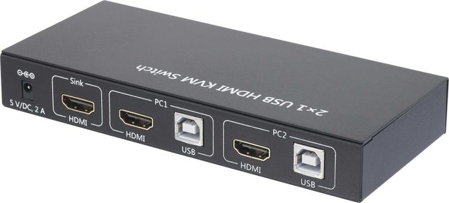 Przełącznik KVM, HDMI SpeaKa Professional SP-433, USB