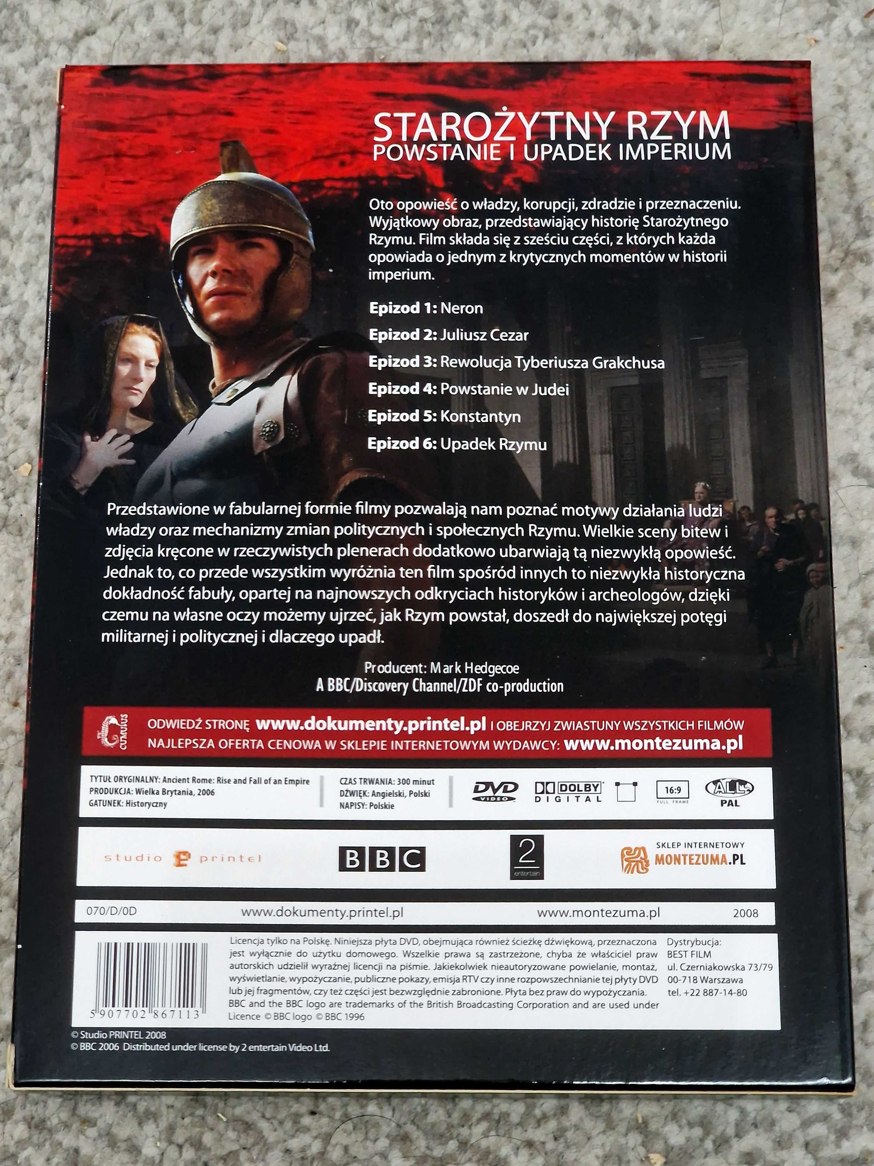 Starożytny Rzym Powstanie i upadek imperium  2 DVD