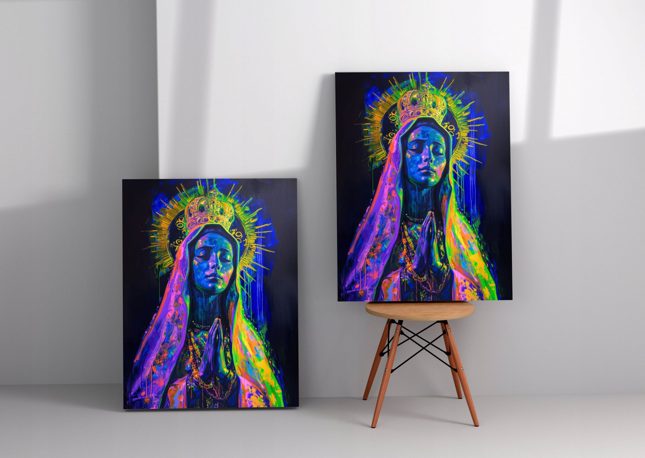 Obraz na płótnie Matka Boska Maryja 90x120 cm - nowoczesny styl