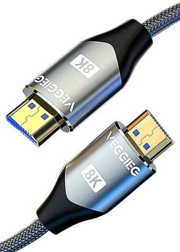 VegGieg 8K KABEL HDMI 2.1 4K 120HZ HDR HDMI - HDMI 3m do Xbox PS5 4 TV