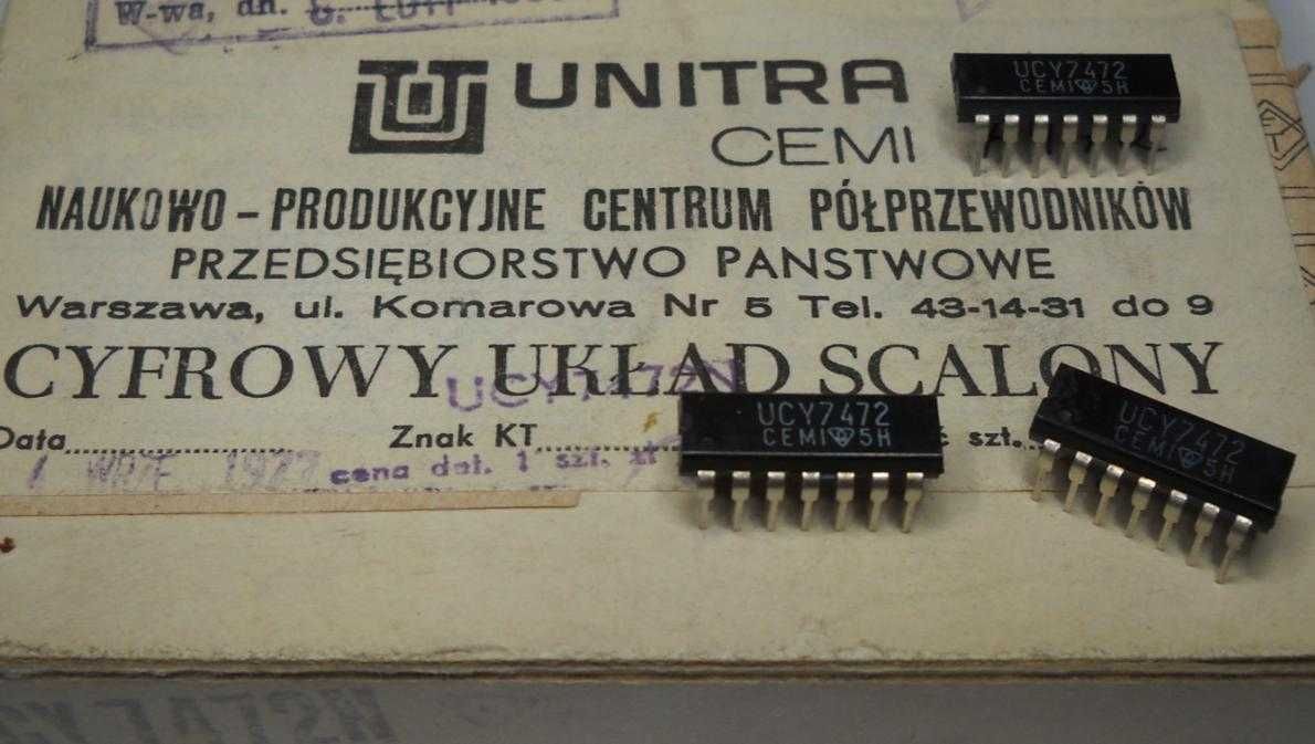 Układ scalony UCY7472 Unitra CEMI _2 szt.