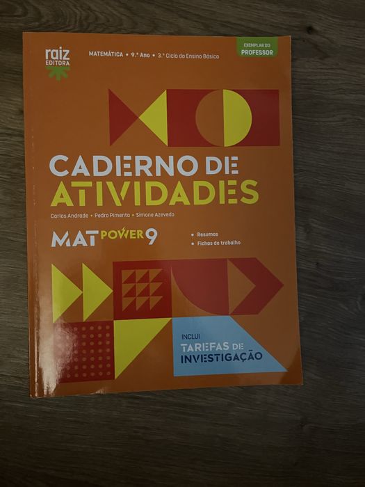 Caderno de atividades matematica 9 ano