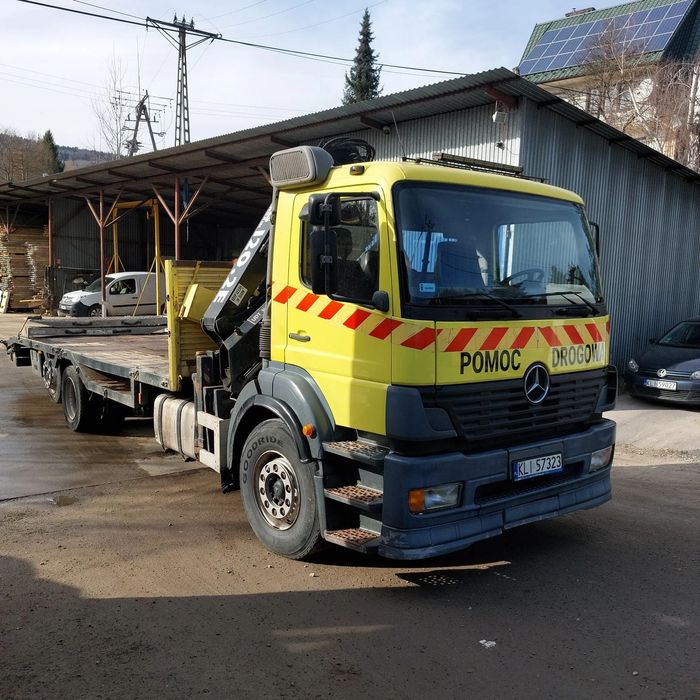 Mercedes-Benz Atego  Laweta7,55M, Ład15.3T, Żuraw HDS, SPECJALNY, BRUTTO
