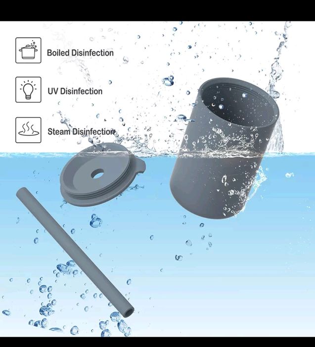 Зручна силіконова чашка котик, 250мл, утримує тепло напою довше