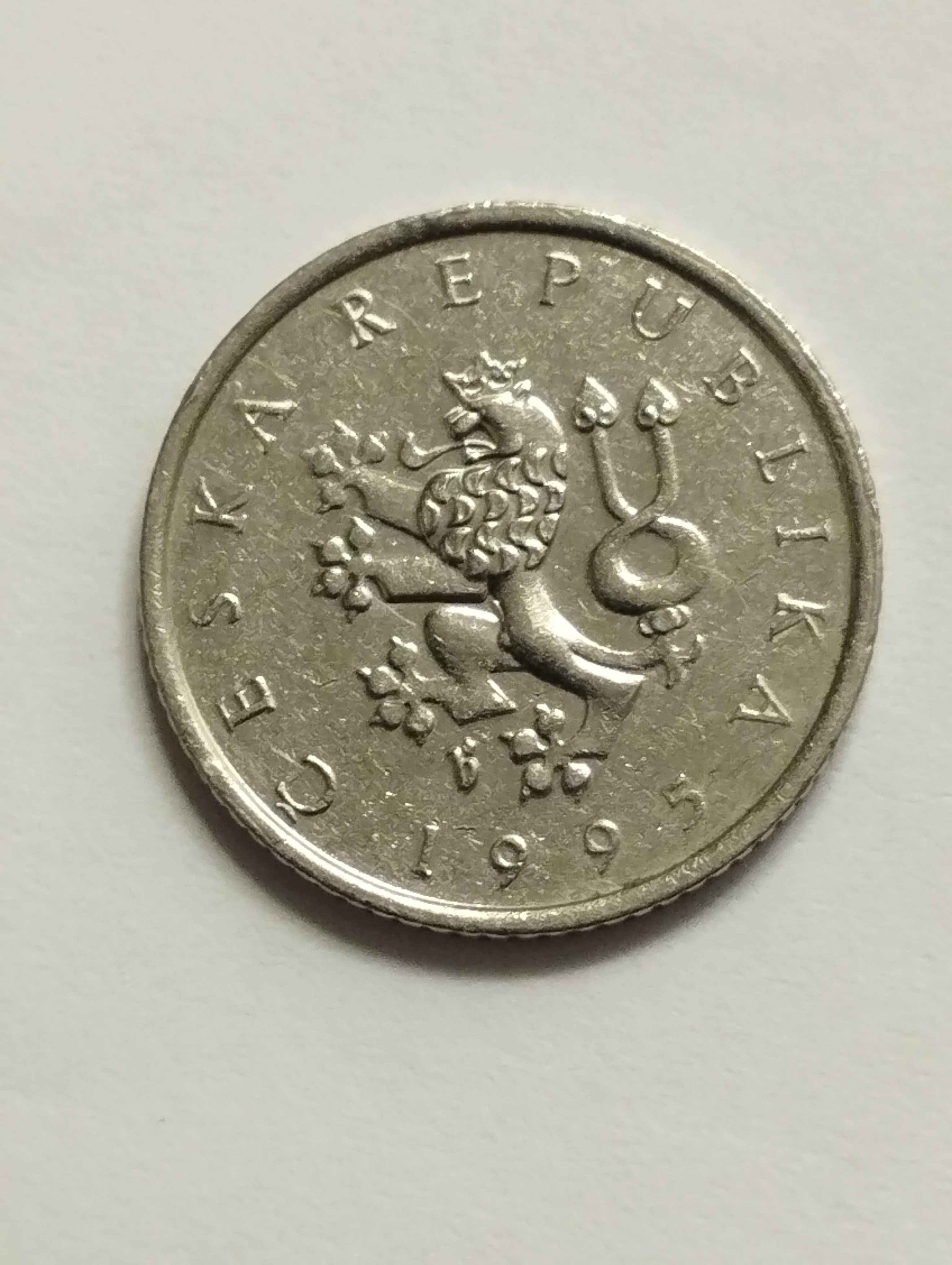 Sprzedam monetę Czechy 1 korona 1995r. stan bdb.