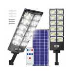 DUŻA Lampa solarna uliczna 500 LED 1200w MOCNA Halogen Zewnętrzna SOLA