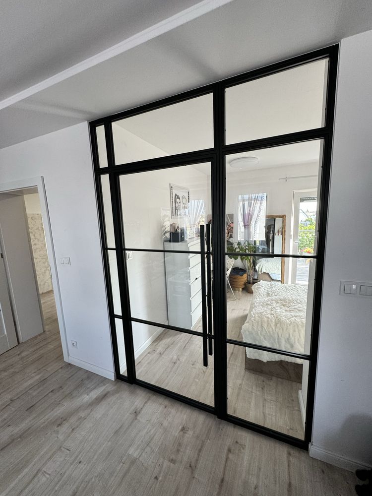 Drzwi loftowe, scianki zabudowy szklane w stylu loft