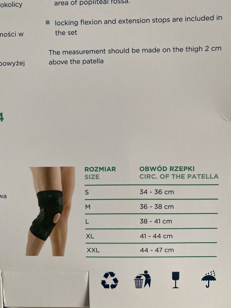 Stabilizator stawu kolanowego z szynami otwarty TGO-C SK-O 504 TIMAGO