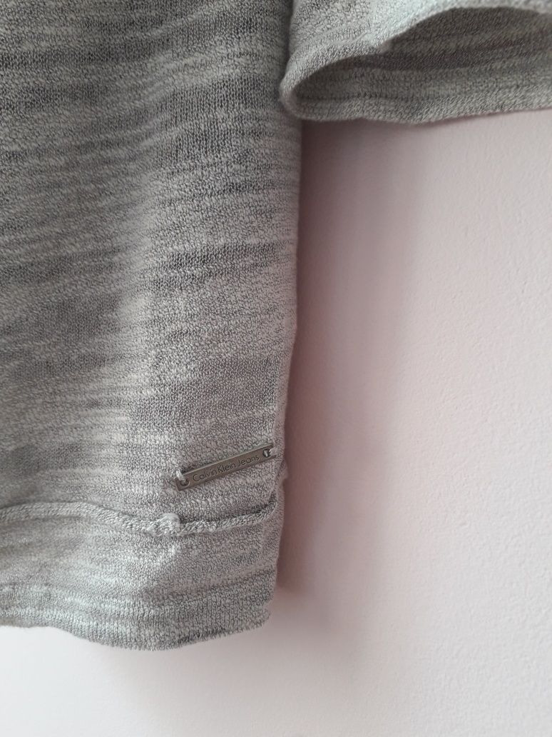 Sweter szary, cardigan Calvin Klein rozm. L
