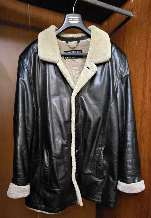 Дублянка чоловіча натуральне хутро шкіра 56-58р.