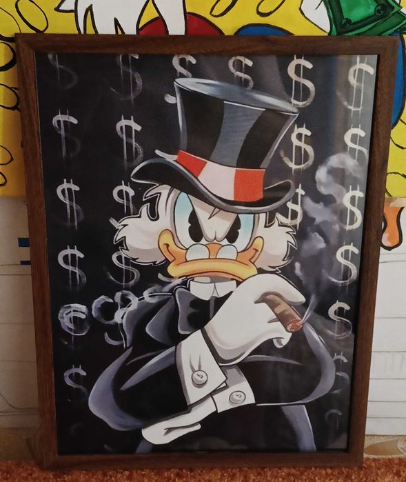 Картина на полотні в рамці Scrooge McDuck 30х40