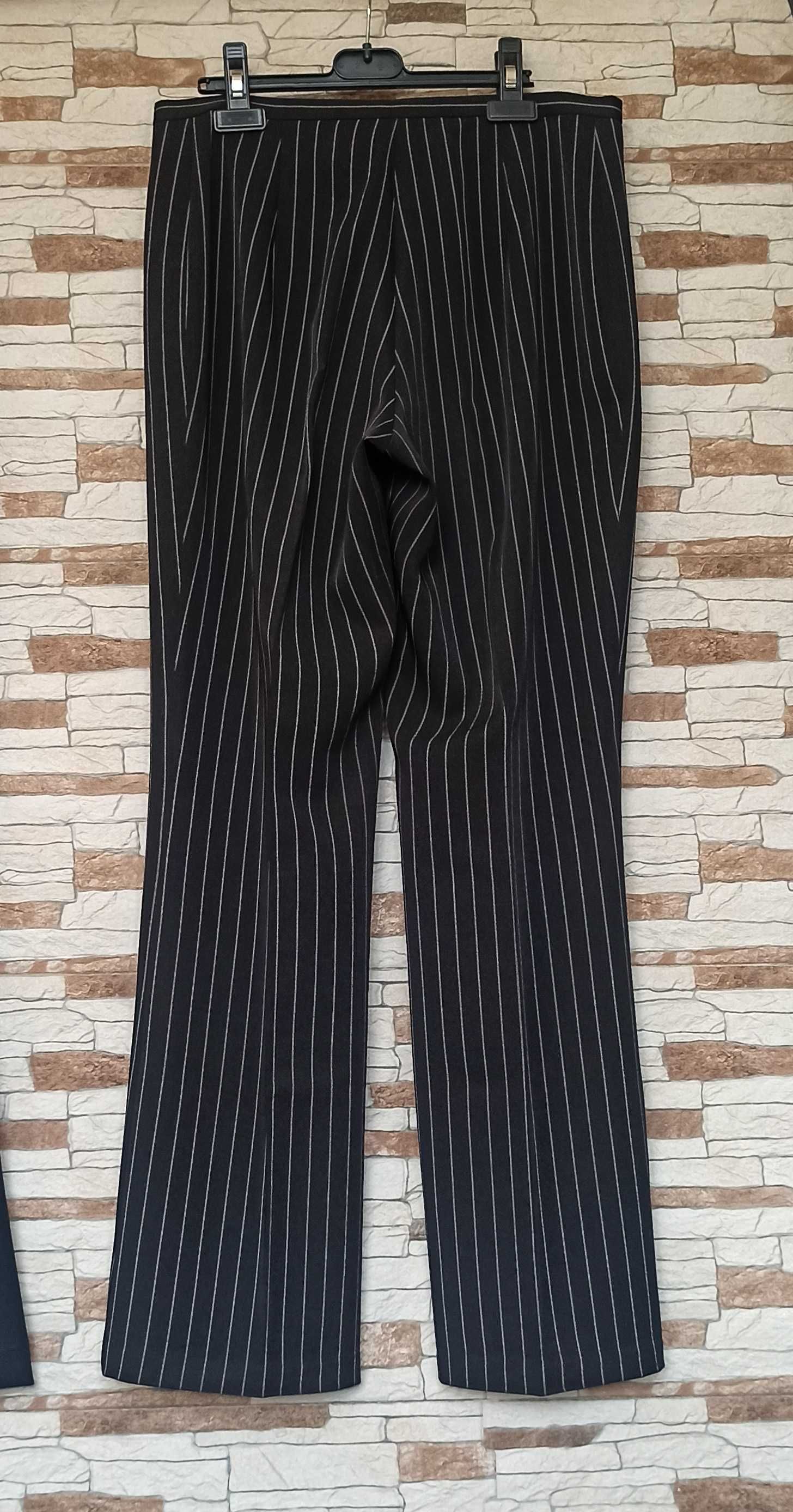 spodnie damskie garniturowe czarne tenis oliwka 40
