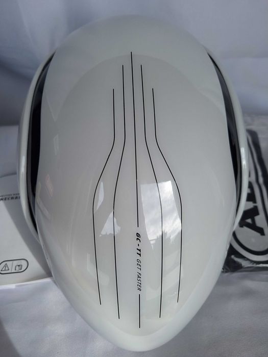 Kask rowerowy czasowy Abus GameChanger TT Shiny White L 58-61cm