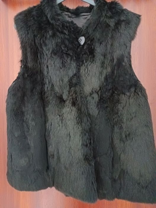Colete pêlo de coelho