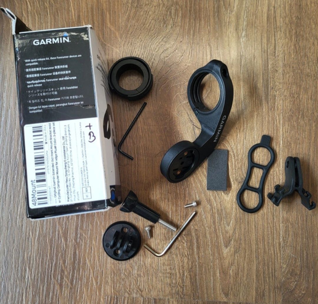 Uchwyt rowerowy Garmin + mocowanie GoPro