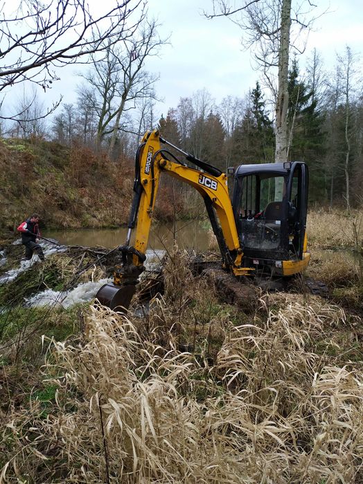 usługi minikoparka koparka wywrotka roboty ziemne budowa dróg