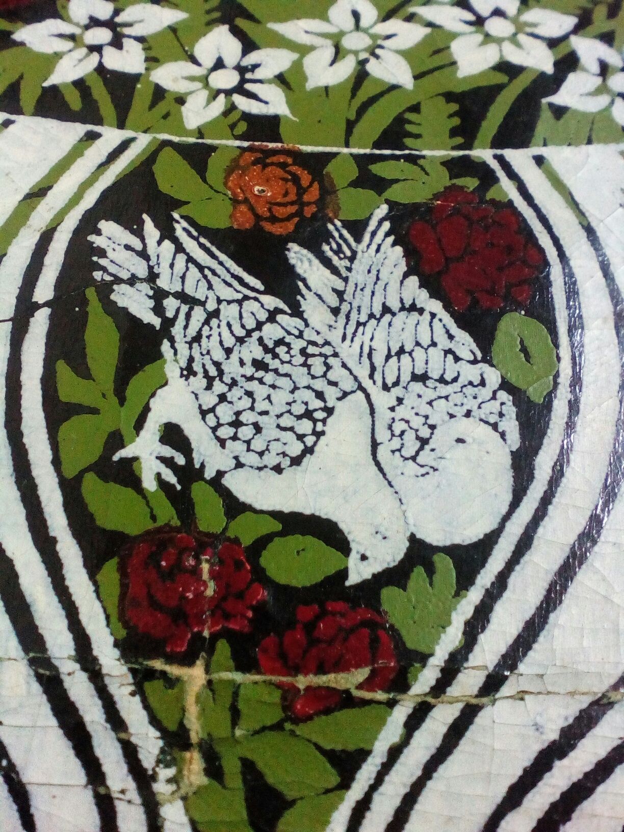 Винтажная Картина маслом цветы маки 1950х