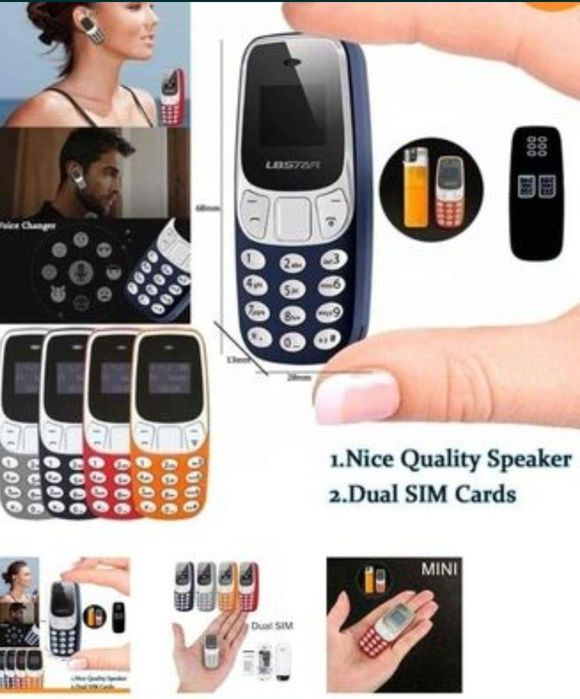 Mini telemóvel várias cores